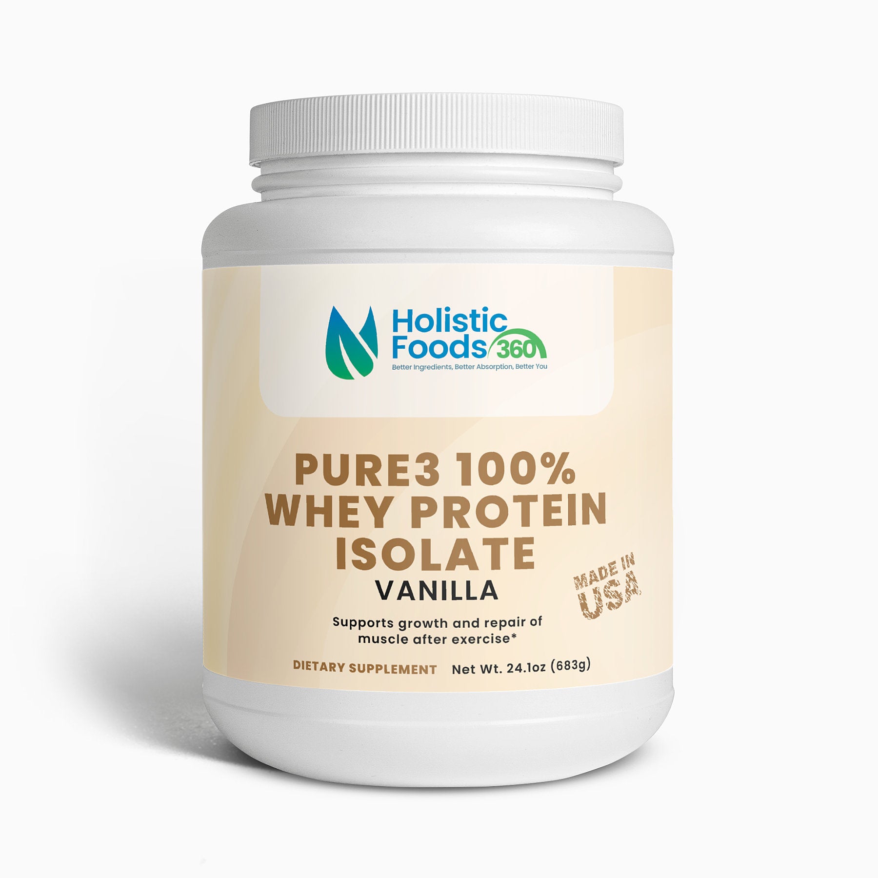 Pure3 100% Whey Protein Isolate (Vanilla)