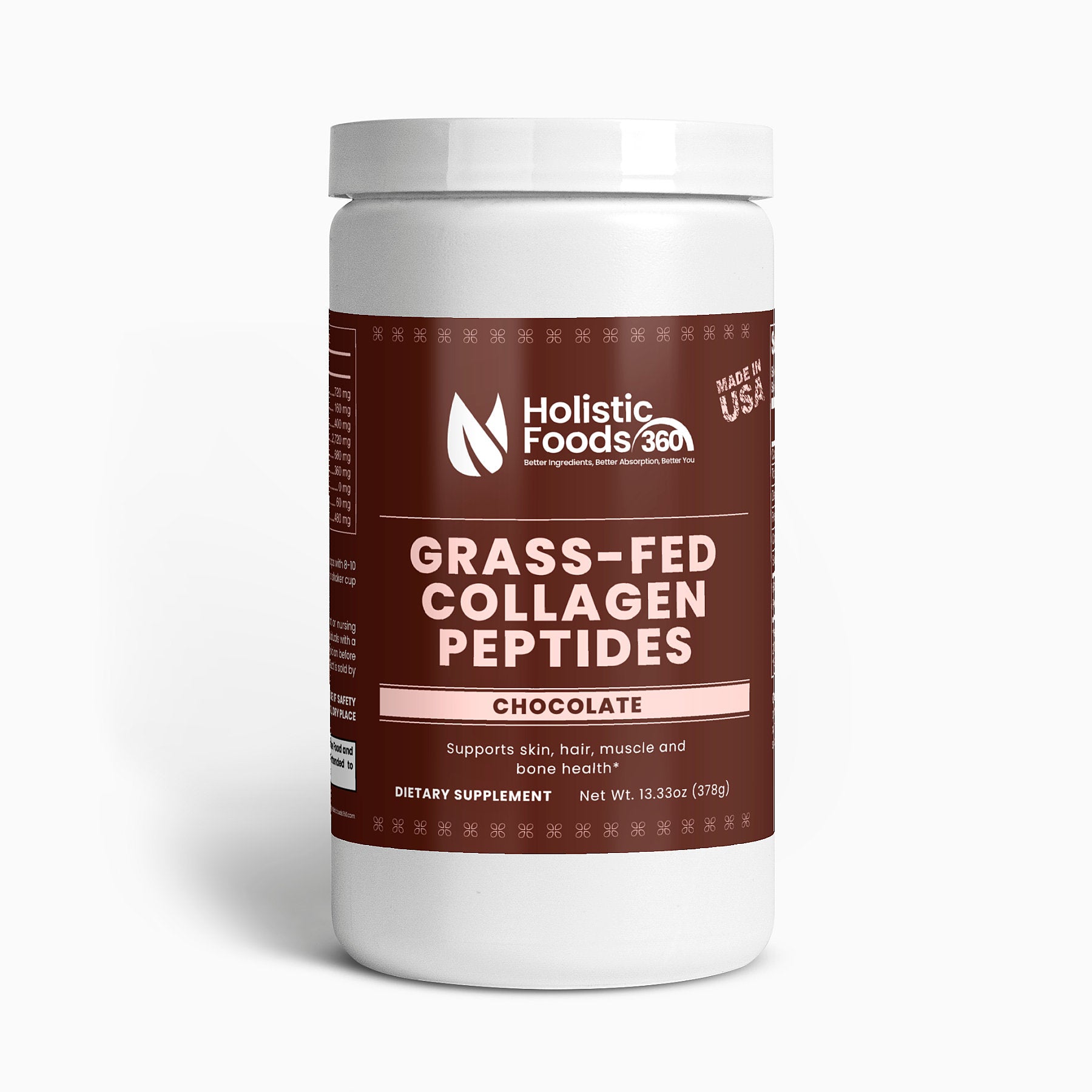 Grass-Fed Collagen Peptides Powder (Chocolate)